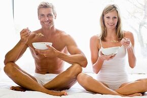 Eat food to increase potency