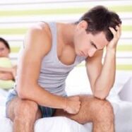 A person is disturbed by pathological discharges when excited